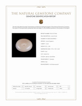 2.68 Ct. Salmon and White Cabochon Coral from Italy Scan Report