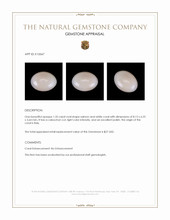 1.35 Ct. Cabochon Coral from Italy Appraisal