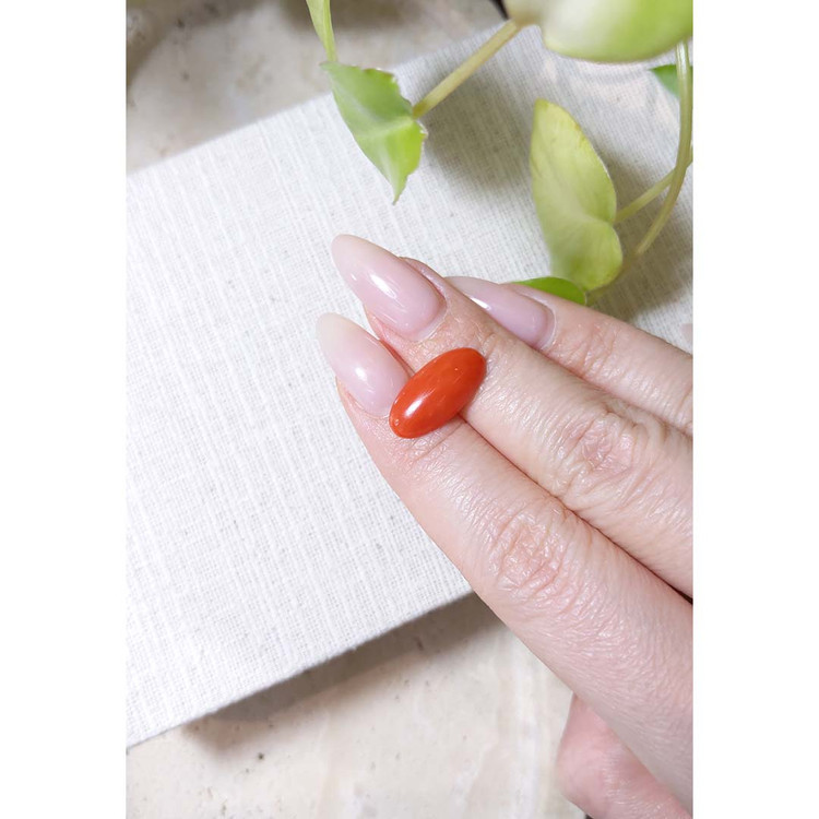 4.02 Ct. Cabochon Coral from Italy