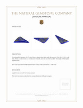 45.97 Ct. Cabochon Lapis from Afghanistan Appraisal