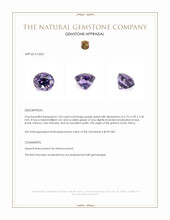 1.42 Ct. Purple Spinel from South Africa Appraisal