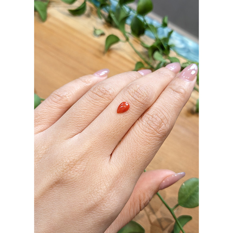 0.45 Ct. Cabochon Coral from Italy