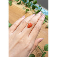 3.29 Ct. Cabochon Coral from Italy Life Style
