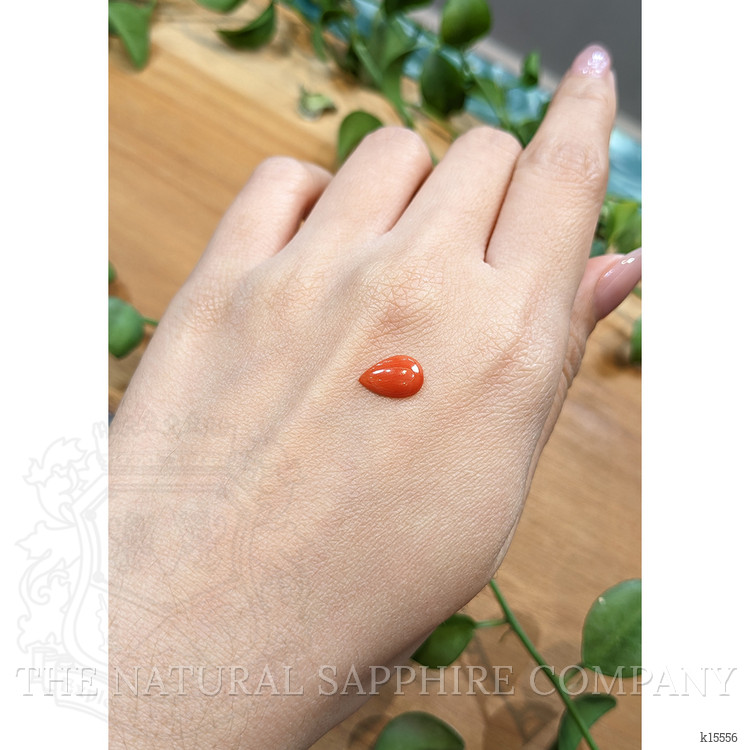 1.21 Ct. Cabochon Coral from Italy