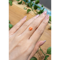 1.41 Ct. Cabochon Coral from Italy Life Style
