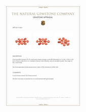 35.29 Ct. Cabochon Coral from Italy Appraisal