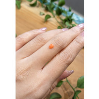 0.25 Ct. Cabochon Coral from Italy Life Style