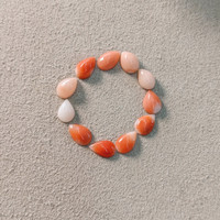 6.80 Ct. Cabochon Coral from Italy Life Style