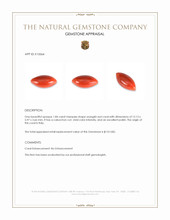 1.84 Ct. Cabochon Coral from Italy Appraisal