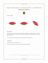 5.52 Ct. Cabochon Coral from Italy Appraisal