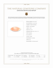 0.34 Ct. Angel Skin (Peach) Cabochon Coral from Italy Scan Report