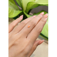 0.24 Ct. Cabochon Coral from Italy Life Style