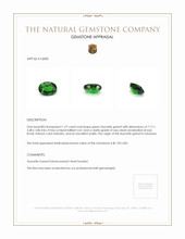 1.27 Ct. Tsavorite Garnet from Tanzania Appraisal
