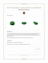 1.35 Ct. Tsavorite Garnet from Tanzania Appraisal