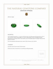 1.14 Ct. Tsavorite Garnet from Tanzania Appraisal