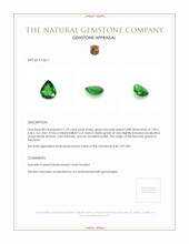 1.29 Ct. Tsavorite Garnet from Tanzania Appraisal