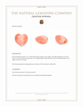 2.51 Ct. Cabochon Coral from Italy Appraisal