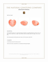 2.51 Ct. Cabochon Coral from Italy Appraisal