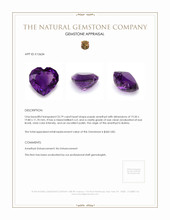 25.79 Ct. Amethyst from Bolivia Appraisal