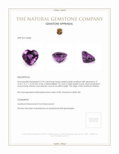 12.99 Ct. Amethyst from Bolivia Appraisal