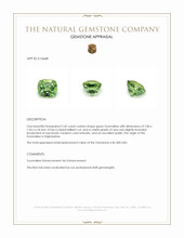 2.42 Ct. Tourmaline from Afghanistan Appraisal