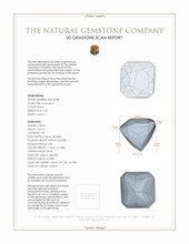 2.42 Ct. Tourmaline from Afghanistan 3 D Scan Report