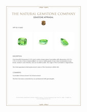 2.39 Ct. Tourmaline from Afghanistan Appraisal