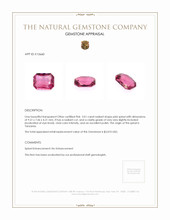 3.01 Ct. Spinel from Tanzania Appraisal