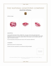 1.60 Ct. Spinel from Tanzania Appraisal