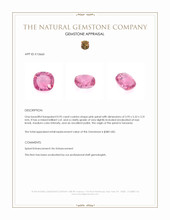 0.95 Ct. Pink Spinel from Tanzania Appraisal