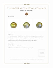 6.40 Ct. Cabochon Chrysoberyl from Ceylon (Sri Lanka) Appraisal