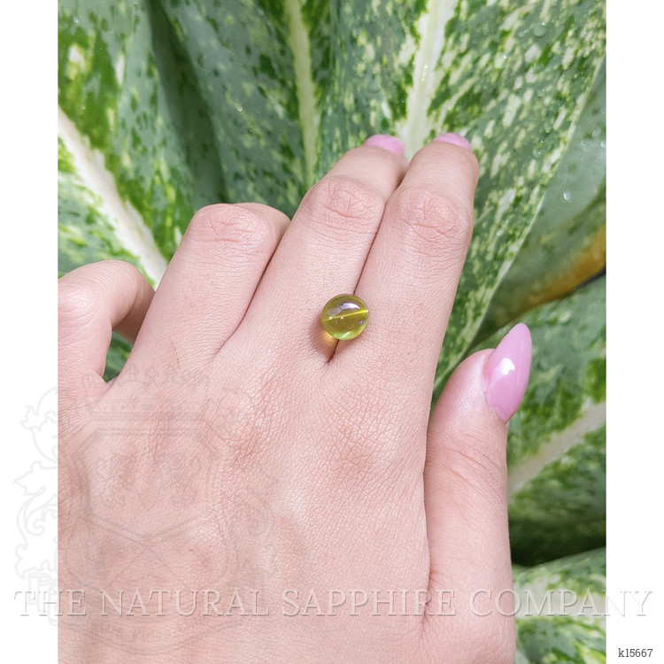 6.40 Ct. Cabochon Chrysoberyl from Ceylon (Sri Lanka)