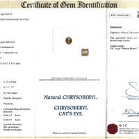 4.44 Ct. Cabochon Chrysoberyl from Ceylon (Sri Lanka) Scan Report