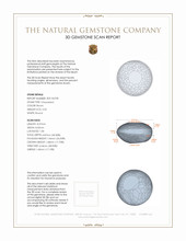 3.32 Ct. Cabochon Chrysoberyl from Ceylon (Sri Lanka) 3 D Scan Report
