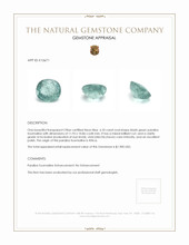 6.33 Ct. Paraiba Tourmaline from Africa Appraisal