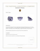 2.34 Ct. Purple Spinel from Ceylon (Sri Lanka) Appraisal