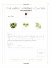 2.93 Ct. Chrysoberyl from Ceylon (Sri Lanka) Appraisal
