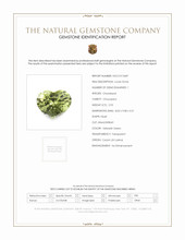 2.93 Ct. Yellowish Green Chrysoberyl from Ceylon (Sri Lanka) Scan Report
