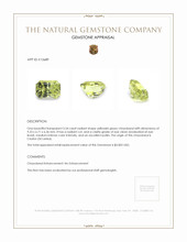 3.54 Ct. Chrysoberyl from Ceylon (Sri Lanka) Appraisal