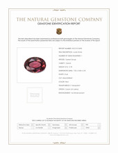 0.78 Ct. Garnet from Ceylon (Sri Lanka) Scan Report