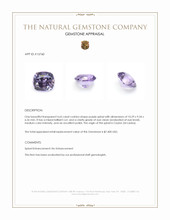 4.65 Ct. Purple Spinel from Ceylon (Sri Lanka) Appraisal