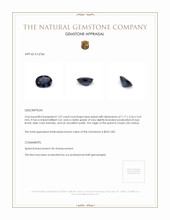 1.07 Ct. Spinel from Ceylon (Sri Lanka) Appraisal