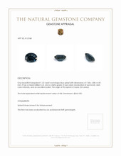 1.32 Ct. Spinel from Ceylon (Sri Lanka) Appraisal