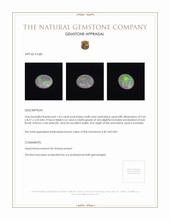 1.63 Ct. Semi-Black Opal from Australia Appraisal