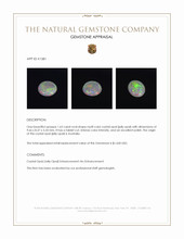 1.63 Ct. Multi Color Crystal Opal (Jelly Opal) from Australia Appraisal