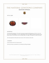 1.95 Ct. Red Garnet from Ceylon (Sri Lanka) Appraisal