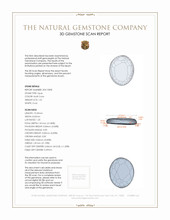 1.01 Ct. Semi-Black Opal from Australia 3 D Scan Report