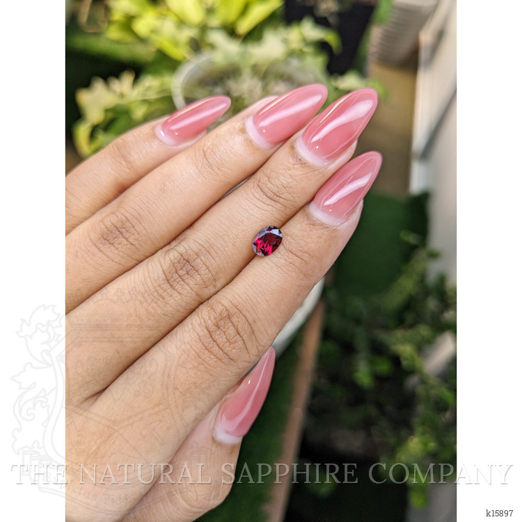 1.14 Ct. Rhodolite Garnet from Ceylon (Sri Lanka)