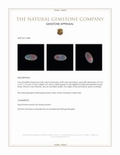 0.83 Ct. Semi-Black Opal from Australia Appraisal