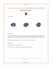 0.46 Ct. Semi-Black Opal from Australia Appraisal